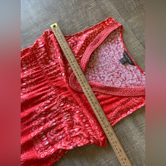 Tommy Bahama Linen Maxi Dress M Long beaded crochet Tropical sleeveless summer - Picture 3 of 10